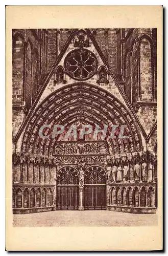 Ansichtskarte AK Cathedrale de Bourges Porche Central