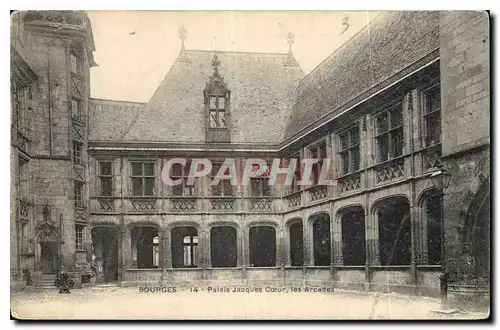 Cartes postales Bourges Palais Jacques Coeur les Arcades