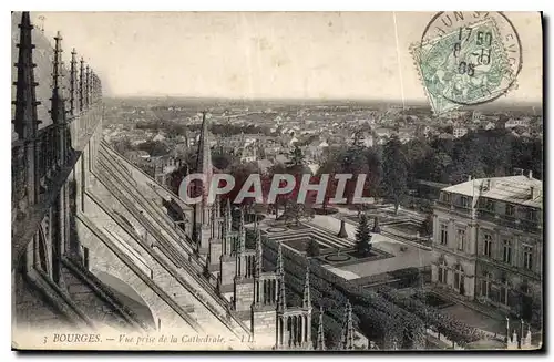 Ansichtskarte AK Bourges Vue prise de la Cathedrale