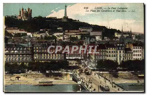 Ansichtskarte AK Lyon La Pont Lafayette La Place des Cordelieres er Fourviere