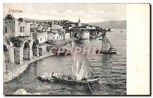 Cartes postales Tiberias Bateaux