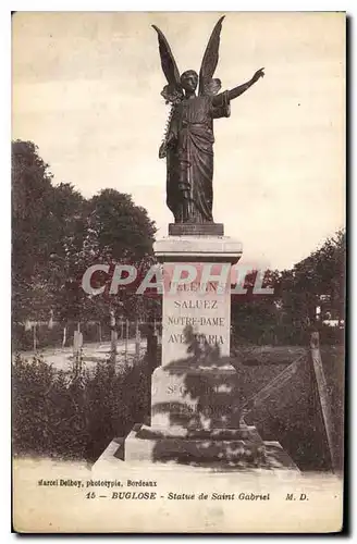 Cartes postales Buglose Statue de Saint Gabriel