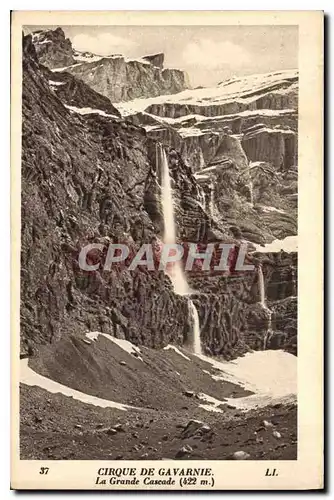 Ansichtskarte AK cirque de Gavarnie La Grande Cascade