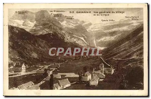 Cartes postales Gavarnie Vue generale du Village