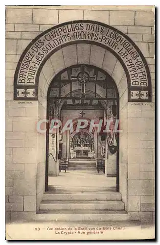 Cartes postales Collection de la Basilique de Bois Chenu Le Crypte Vue generale