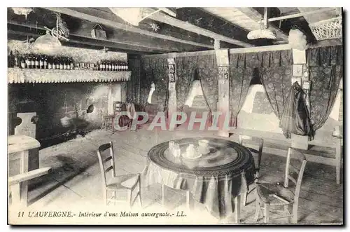 Cartes postales L'Auvergne Interieur d'une Maison auvergnate