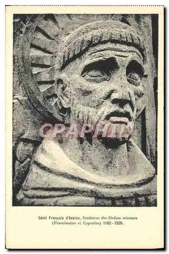 Cartes postales Saint Francois d'Assise fondateur des Ordres mineurs
