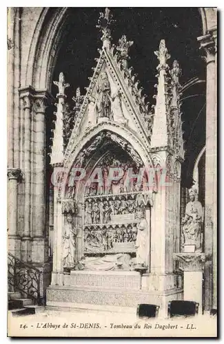 Cartes postales L'Abbaye de St Denis Tombeau du Roi Dagobert