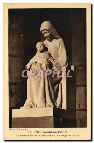 Cartes postales Notre Dame du Port La Nouvelle Statue du Maitres Autel du sculpteur Castex