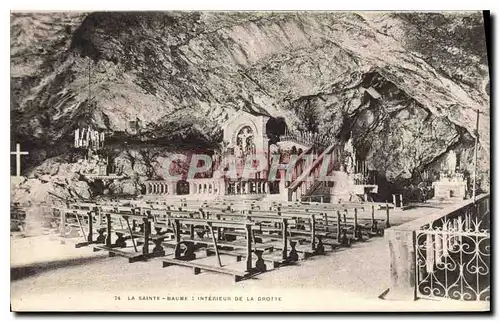 Cartes postales La Sainte Baume Interieur de la Grotte