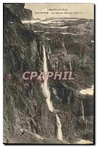 Cartes postales Les Pyrenees Gavarnie La Grande Cascade