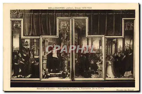 Cartes postales Retable d'Anchin Represente ouvert L'Adoration de la Croix
