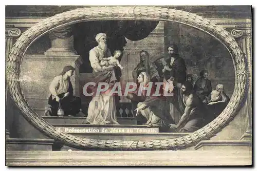 Cartes postales Presentation de Jesus au Temple