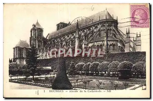 Ansichtskarte AK Bourges Abside de la Cathedrale