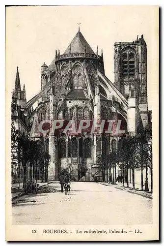 Ansichtskarte AK Bourges La Cathedrale l'abside