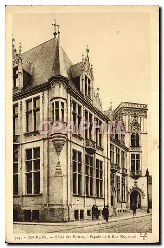 Cartes postales Bourges Hotel des Postes Facade de la Rue Mayenne