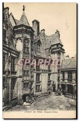 Cartes postales Bourges Escalier du Palais Jacques Coeur