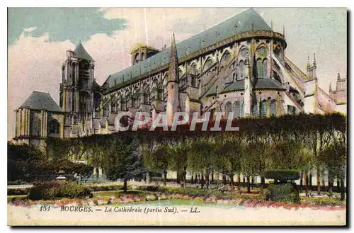 Cartes postales Bourges La Cathedrale partie Sud