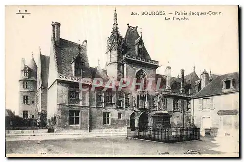 Cartes postales Bourges Palais Jacques Coeur La Facade