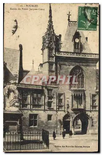 Cartes postales Bourges Entree du Palais Jacques Coeur