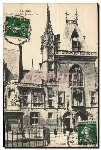 Cartes postales Bourges Entree du Palais Jacques Coeur