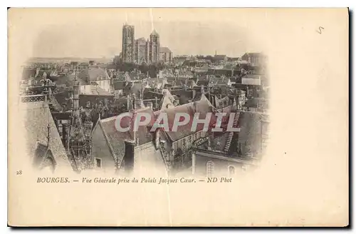 Ansichtskarte AK Bourges Vue Generale prise du Palais Jacques Coeur