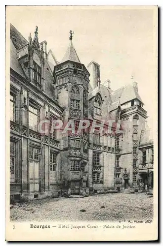 Ansichtskarte AK Bourges Hotel Jacques Coeur Palais de Justice