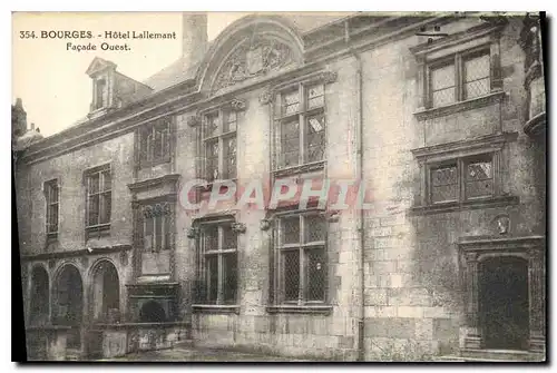 Cartes postales Bourges Hotel Lallemant Facade Ouest