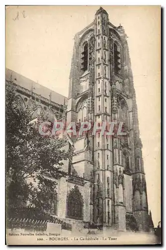 Cartes postales Bourges La Cathedrale La Tour