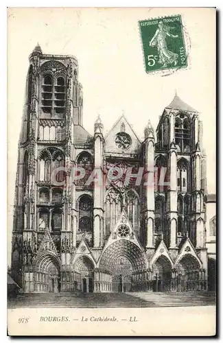 Cartes postales Bourges La Cathedrale