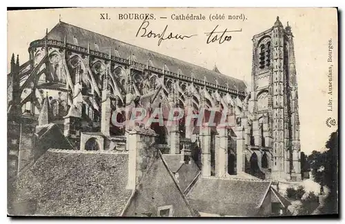 Ansichtskarte AK Bourges Cathedrale cote nord