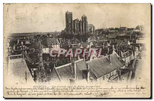 Cartes postales Bourges Vue Generale prise du Palais Jacques Coeur