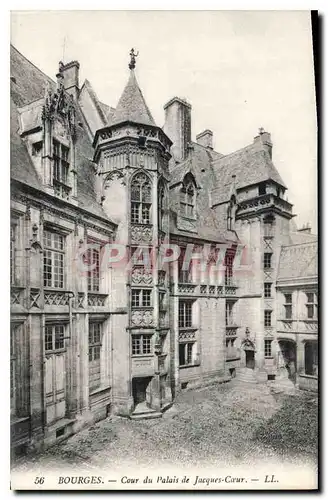 Cartes postales Bourges Cour du Palais de Jacques Coeur