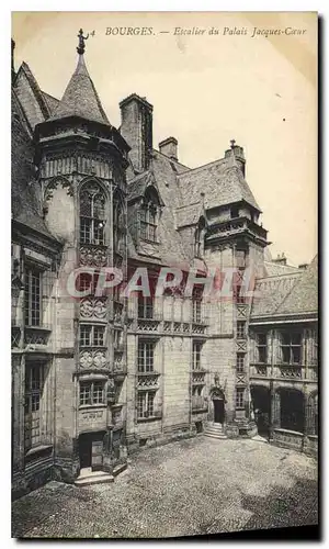 Cartes postales Bourges Escalier du Palais Jacques Coeur