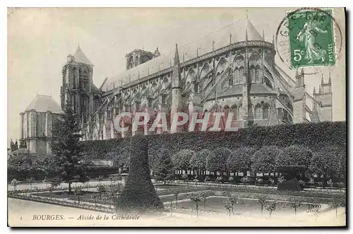 Ansichtskarte AK Bourges Abside de la Cathedrale