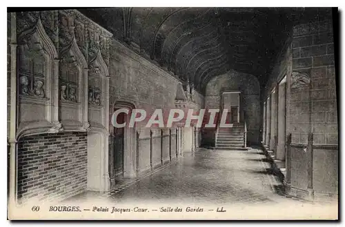 Cartes postales Bourges Palais Jacques Coeur Salle des Gardes