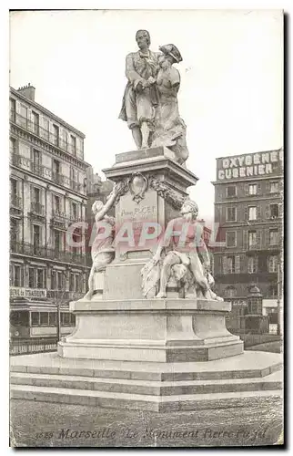 Ansichtskarte AK Marseille le Monument Pierre Puget