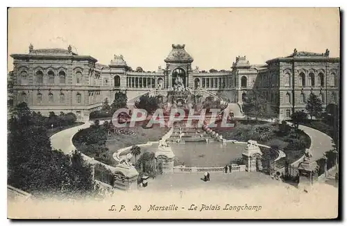 Cartes postales Marseille le Palais Longchamp