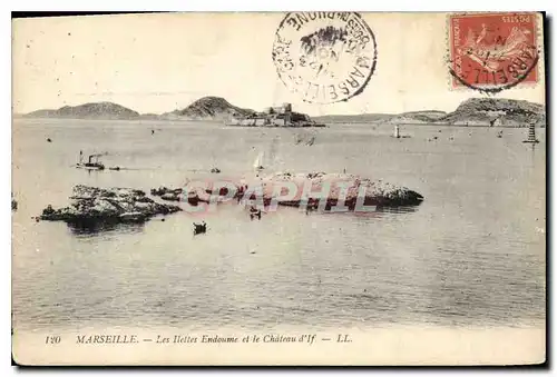 Cartes postales Marseille Les Ilettes Endoume et le Chateau d'If