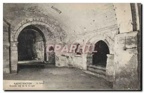 Cartes postales Saint Victor Grande nef de la Crypte