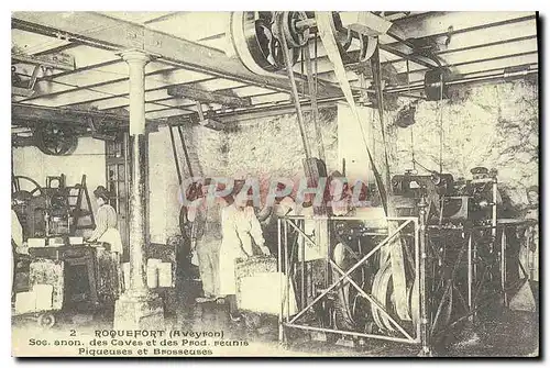 REPRO Roquefort Aveyron Soc onon des Coves et des prod reunis Piqueuses et Brosseuses