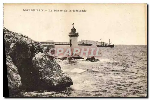 Ansichtskarte AK Marseille le Phare de la Desirade