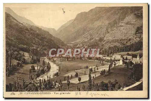 Cartes postales Gavarnie Gedres vue generale