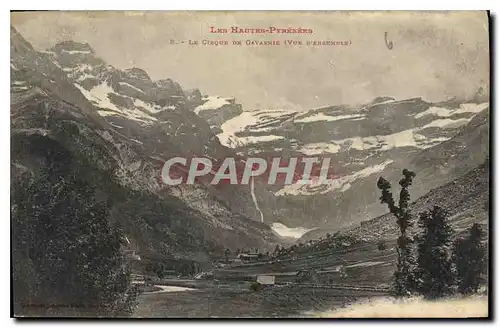 Cartes postales Les Hautes Pyrenees le Cirque de Gavarnie vue d'ensemble