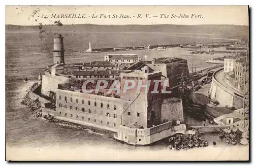 Cartes postales Marseille le Fort St jean