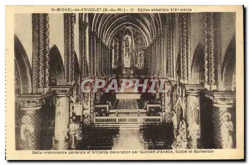 Ansichtskarte AK St Michel de Frigolet B du Rh Eglise abbatiale XIX siecle Belle ordonnance generale et brillante