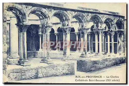 Cartes postales Aix en Provence le Cloitre Cathedrale Saint Sauveur XI siecle