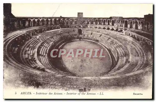 Ansichtskarte AK Arles Interieur des Arenes