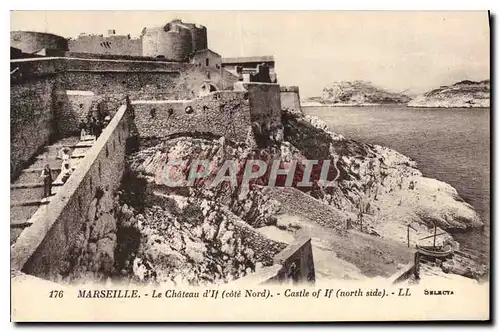 Cartes postales Marseille le Chateau d'If cote Nord