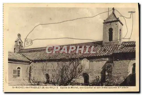 Ansichtskarte AK St Michel de Frigolet B du Rh Eglise St Michel son clocher et son Arete ajouree XI siecle